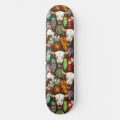 Bizonschedel Native American embleem Persoonlijk Skateboard (Voorkant)