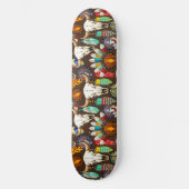 Bizonschedel Native American embleem Persoonlijk Skateboard (Voorkant)
