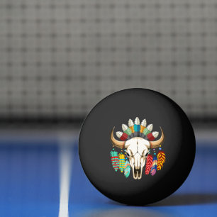 Bizonschedel Native American embleem Pingpongbal