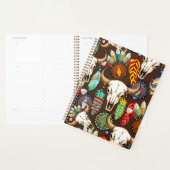 Bizonschedel Native American embleem Planner (Display)