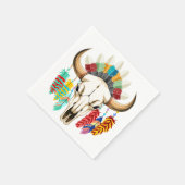 Bizonschedel Native American embleem Servet (Hoek)