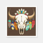 Bizonschedel Native American embleem Servet (Voorkant)
