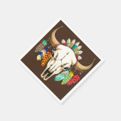 Bizonschedel Native American embleem Servet (Hoek)