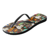 Bizonschedel Native American embleem Teenslippers (Schuin)
