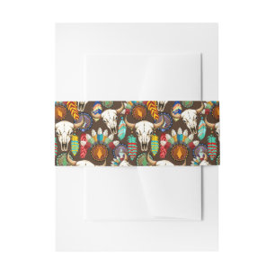 Bizonschedel Native American embleem Uitnodigingen Wikkel