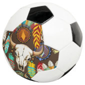 Bizonschedel Native American embleem Voetbal (Drie kwart)