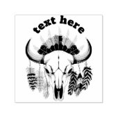 Bizonschedel Native American embleem Zelfinktende Stempel (Design)