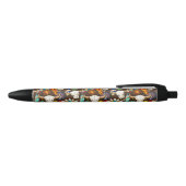Bizonschedel Native American embleem Zwarte Inkt Pen (Bovenkant)