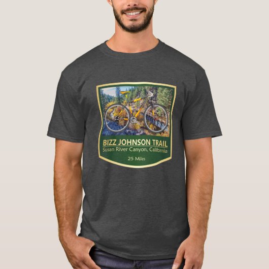 Bizz Johnson Trail fiets2 T-shirt (Voorkant)