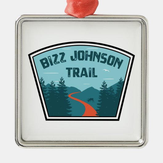 Bizz Johnson Trail Metalen Ornament (Voorkant)