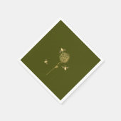 Bizzy Bijen op een Paardenbloem Papier Servetten (Hoek)