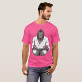 Bj Gorilla Lotus - Grappig Braziliaans Jiu Jitsu T-shirt (Voorkant volledig)