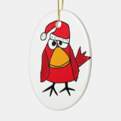 BJ - Roodkardinaal kerstversiering Keramisch Ornament (Links)