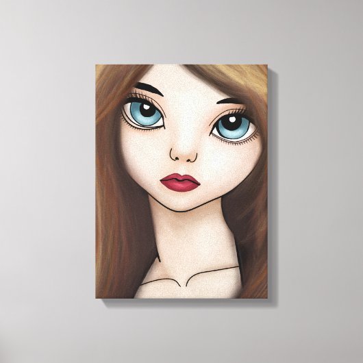 BJD anime meisje pop manga japans portret print (Voorkant)