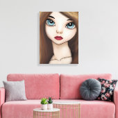 BJD anime meisje pop manga japans portret print (Insitu (Woonkamer))