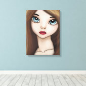 BJD anime meisje pop manga japans portret print (Insitu (Houten vloer))