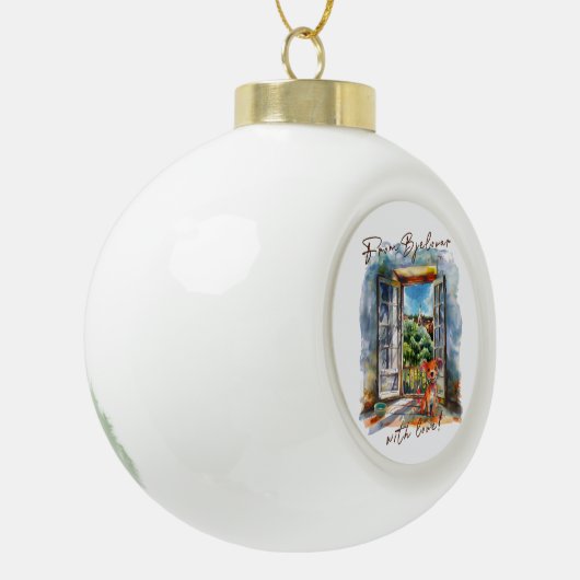 Bjelovar Keramische Bal Ornament (Links)