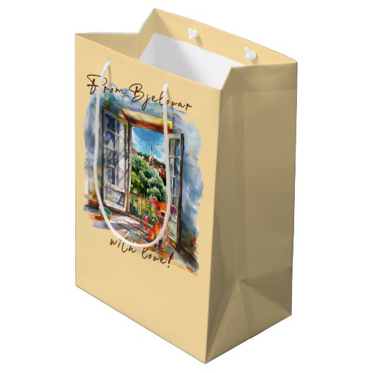 Bjelovar Medium Cadeauzakje (Achterkant Gekanteld)