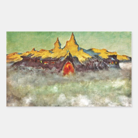 Bjerg - Troll Mountain Rechthoekige Sticker (Voorkant)