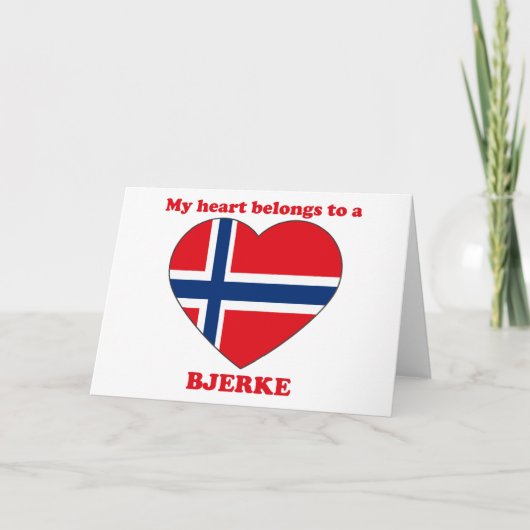 Bjerke Feestdagen Kaart (Voorkant)