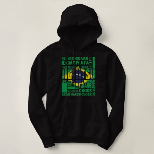 BJJ A To Z Glossary Brazilian Jiu Jitsu Classic Hoodie (Design voorkant)