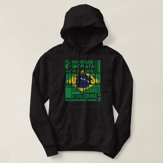 BJJ A to Z Glossary Brazililian Jiu Jitsu Classic Hoodie (Design voorkant)