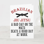 BJJ Bad Day on matats beats work Birthday Kaart (Voorkant)