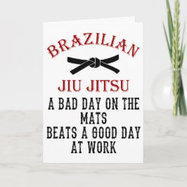 BJJ Bad Day on matats beats work Birthday Kaart