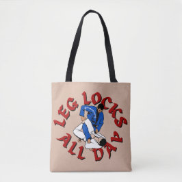 BJJ Beensloten de hele dag Tote Bag