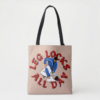 BJJ Beensloten de hele dag Tote Bag