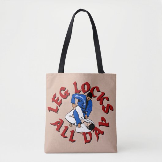 BJJ Beensloten de hele dag Tote Bag (Voorkant)