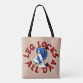 BJJ Beensloten de hele dag Tote Bag (Achterkant)