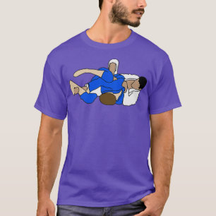 BJJ Berimbolo Illustratie Neem de rug T-shirt