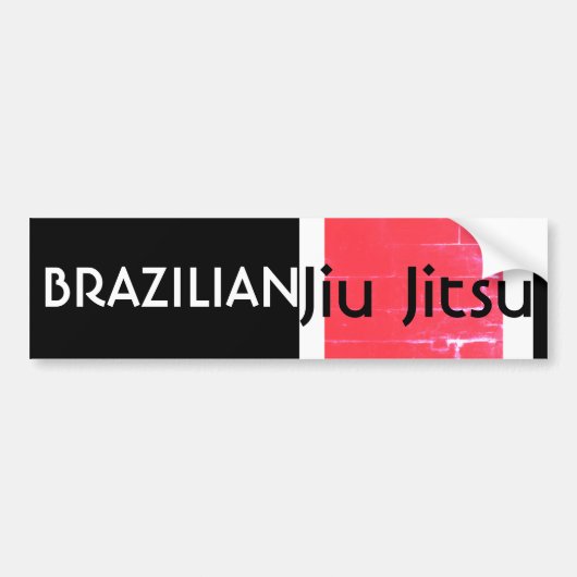 BJJ Black Belt Bumpersticker (Voorkant)