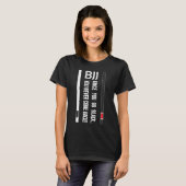 BJJ Black Belt Funny, als je zwart bent T-shirt (Voorkant volledig)