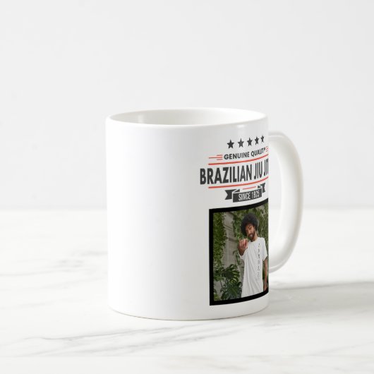 BJJ Black Belt gerangschikt met naam en datum van  Koffiemok (Voorkant rechts)