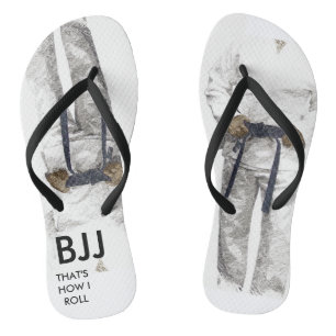 BJJ Black Belt Teenslippers