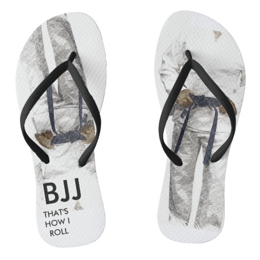 BJJ Black Belt Teenslippers (Voetbed)