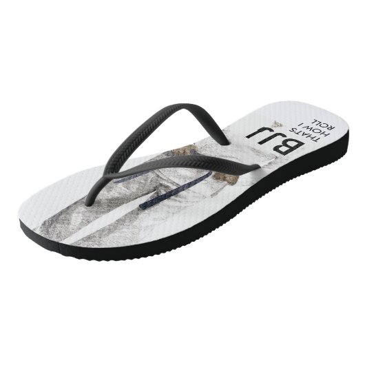 BJJ Black Belt Teenslippers (Schuin)