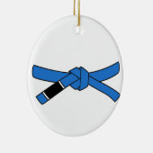 BJJ blauwe gordelversiering Keramisch Ornament (Rechts)