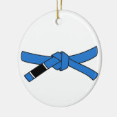 BJJ blauwe gordelversiering Keramisch Ornament (Links)