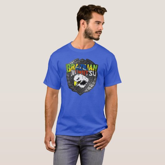 BJJ - Braziliaans Jiu Jitsu Shield T-shirt (Voorkant volledig)