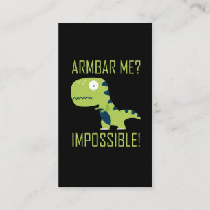 BJJ Braziliaanse Jiu Jitsu TRex Armbar Humor Visitekaartje