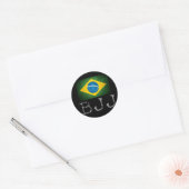 BJJ Braziliaanse Jiu Jitsu Vlag Sticker (Envelop)
