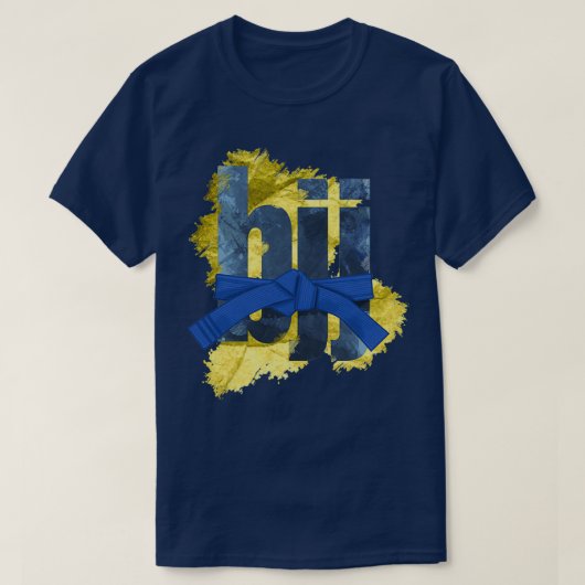 Bjj Braziliaanse Jiujitsu Blue belt Long 1 T-shirt (Design voorkant)