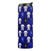 BJJ Brazilian Jiu Jitsu GI Pattern Thermosbeker (Gedraaid links)