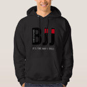 BJJ Brazilian Jiu Jitsu Naam toevoegen Black Belt Hoodie (Voorkant)