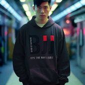 BJJ Brazilian Jiu Jitsu Naam toevoegen Black Belt Hoodie