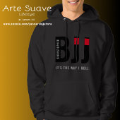 BJJ Brazilian Jiu Jitsu Naam toevoegen Black Belt Hoodie