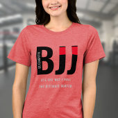BJJ Brazilian Jiu Jitsu Naam toevoegen Vrouw Tri-Blend Shirt